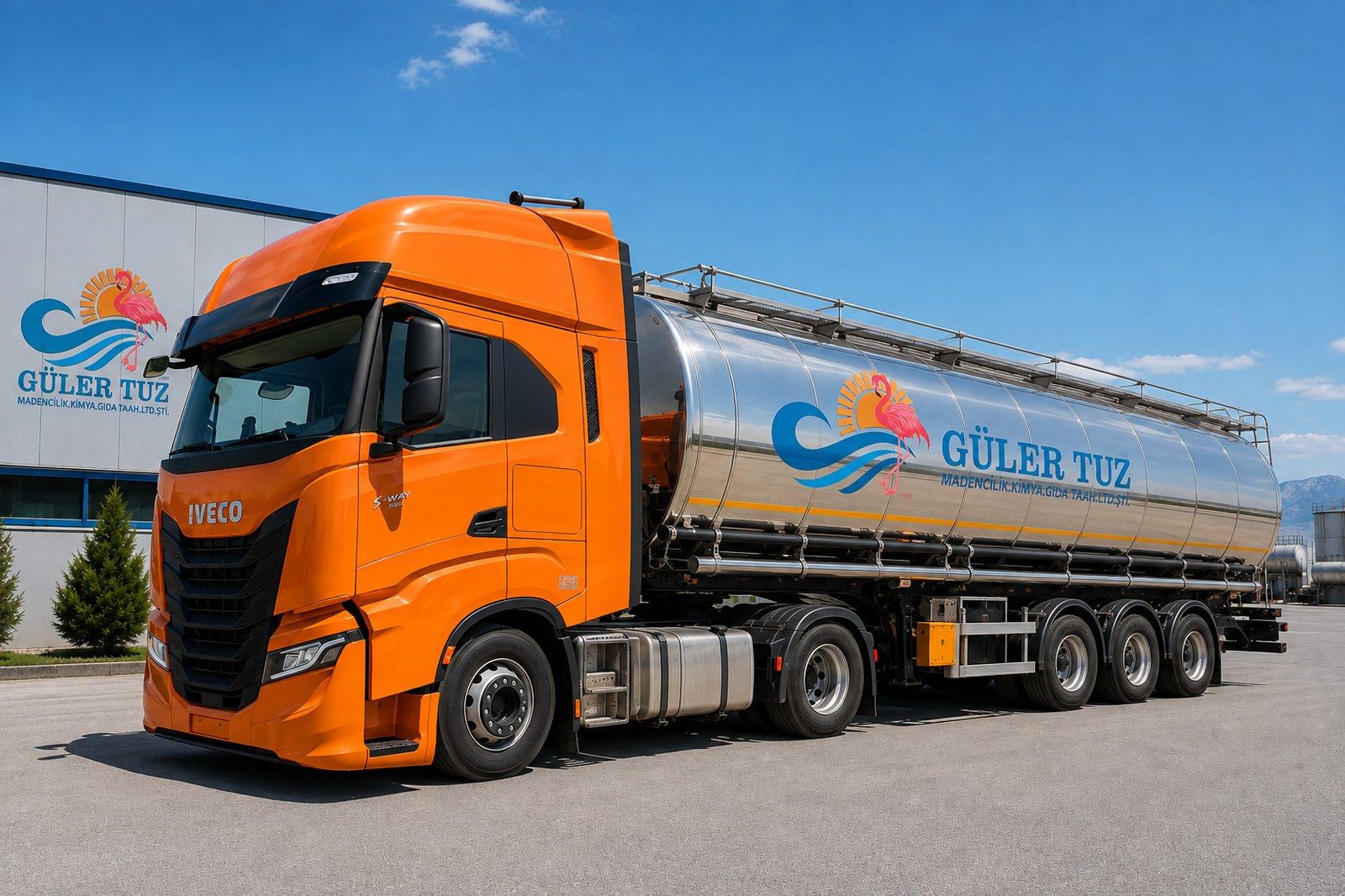 Güler Tuz šķīdumsāls 25–26°Bé (piesātinātas sālsūdens šķīduma) piegāde ar cisternu